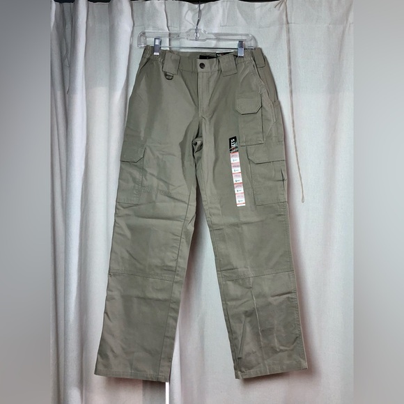 5.11 511 Women Tactical Cargo Beige Khaki 6 Reg Pants Straight Relaxed Fit NEW - Picture 1 of 15